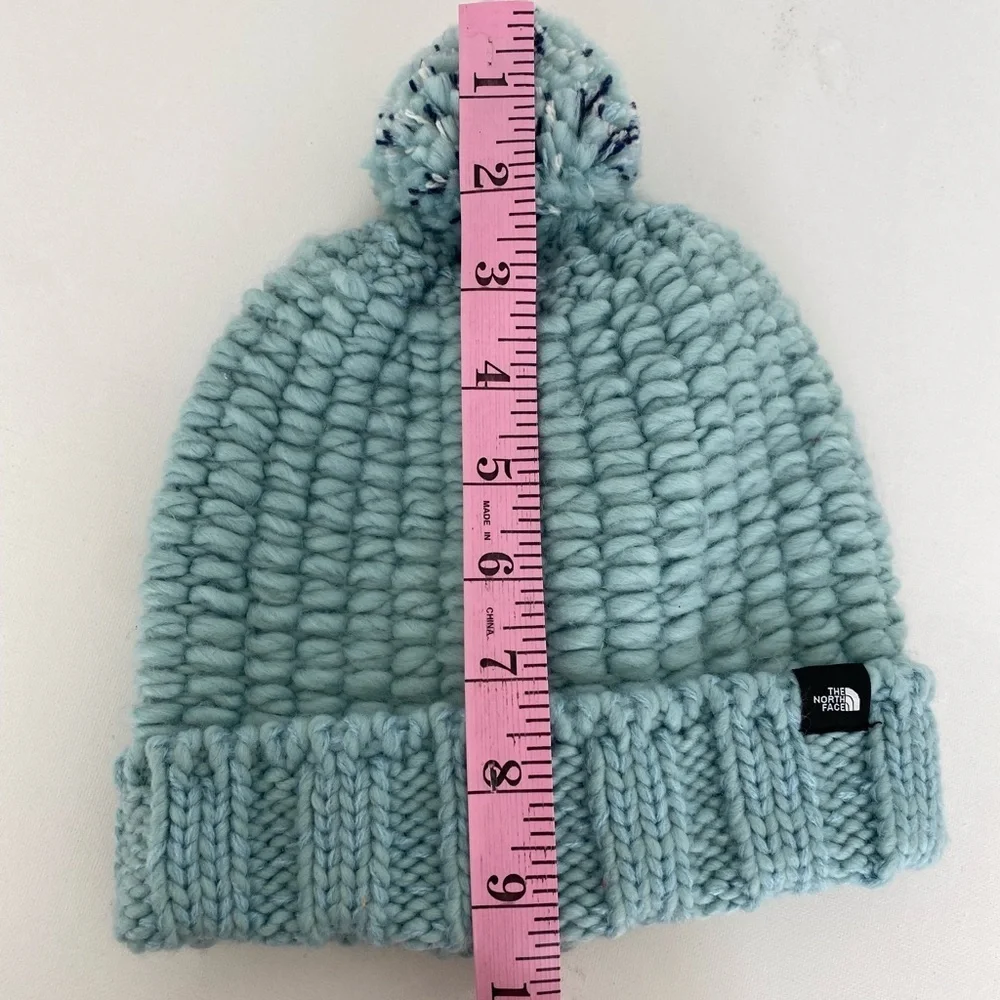 The North Face Kids Beanie Hat Baby Blue Junior Kids One Size Winter Hat